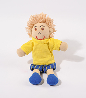 ANZIEHPUPPE Tom 100% Baumwolle ca 19cm