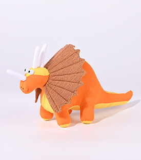 STOFFTIER Drache, BW orange 30xH17cm
