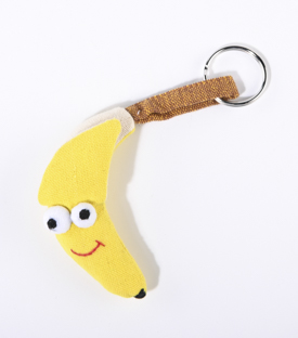 Artikeldetails anzeigen SCHLÜSSELANHÄNGER Banane Baumwolle L 12cm