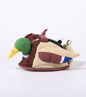ENTEN SET m. zwei Entlein Baumwolle, 17x13xH10cm