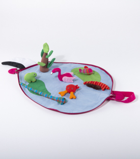 SPIELSET Flamingo 7 Teile Baumwolle dm35cm