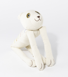 STOFFTIER Bär natur BW bestickt 35cm
