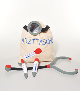 DOKTORTASCHE 5tlg. BW, 48x28cm