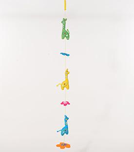 HÄNGESCHNUR Giraffen  Baumwolle, Länge 70cm
