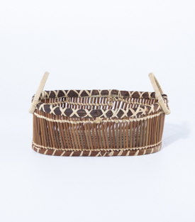 KORB Henkel oval natur Palmblatt 10x20xH8cm