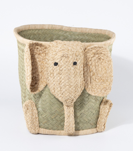 Artikeldetails anzeigen KORB Elefant Palmblatt-Raffia 38x22xH26cm