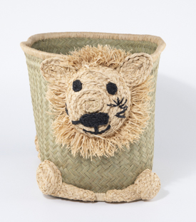 Artikeldetails anzeigen KORB Löwe Palmblatt-Raffia 38x22xH29cm