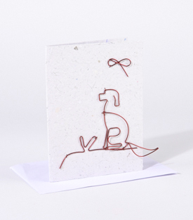 GRUSSKARTE Hund 12x16cm