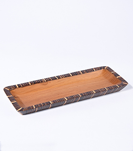 SCHALE Kokosintarsien Suarholz 11x31xH2,5cm