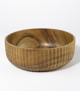 SCHÜSSEL Suarholz gerillt 25xh9cm