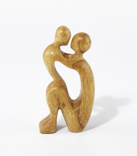 FIGUR Vater Kind Suarholz 7x13cm