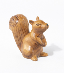 FIGUR Eichhörnchen Suarholz 11x9cm