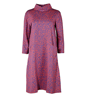 KLEID MIT TASCHEN violett gem. Bio-Baumwollmix GOTS+FT