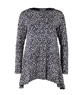 Artikeldetails anzeigen SHIRT A-LINIE tiefblau gem. Bio-Baumwollmix GOTS+FT
