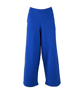 STRICKHOSE kobaltblau Bio-Baumwollstrick GOTS+FT