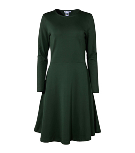 Artikeldetails anzeigen KLEID moosgrün Bio-Baumwollmix GOTS+FT