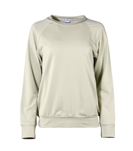 SWEATER salbei Bio-Baumwollmix GOTS+FT
