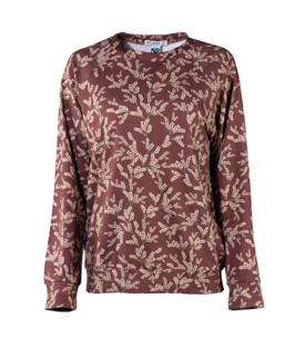 SWEATER gemustert Bio-Baumwollmix GOTS+FT