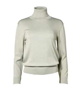 Artikeldetails anzeigen ROLLKRAGENPULLOVER salbei Bio-Baumwollstrick GOTS+FT