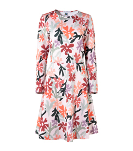 Artikeldetails anzeigen KLEID schnee gemustert Bio-Baumwollmix GOTS+FT