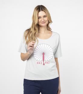 SHIRT SERENA pearl  Baumwolle