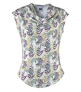 Artikeldetails anzeigen WASSERFALLSHIRT mint gemustert Bio-Baumwolle
