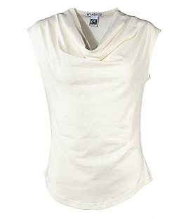 Artikeldetails anzeigen WASSERFALLSHIRT weiß Bio-Baumwolle