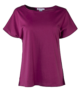 KIMONO SHIRT himbeer Bio-Baumwolle