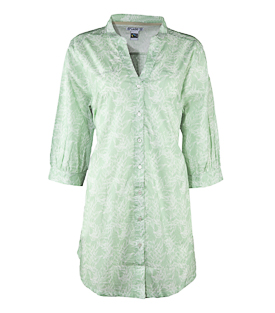 HEMDKLEID mint gemustert Bio-Baumwolle