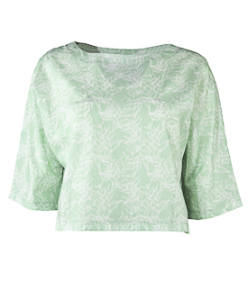 Artikeldetails anzeigen SHIRT 3/4 ÄRMEL mint gemustert Bio-Baumwolle