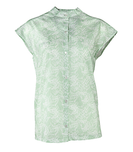 Artikeldetails anzeigen BLUSE ÄRMELLOS mint gemustert Bio-Baumwolle