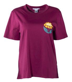 Artikeldetails anzeigen PRINT T-SHIRT Blume beere Bio-Baumwolle