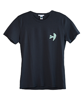 HERRENSHIRT Vogel graphit Bio-Baumwolle