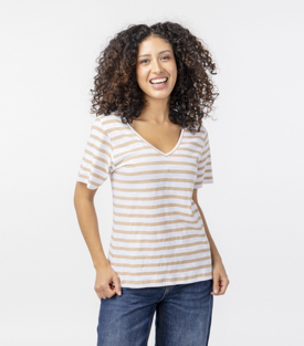 SHIRT SARITA sand Baumwolle
