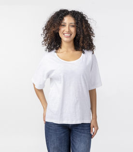 SHIRT SERENA blanco Baumwolle