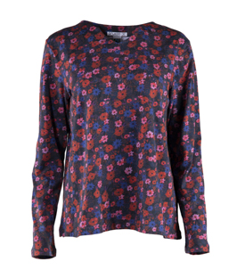 SHIRT geblümt Bio-Baumwollmix GOTS+FT