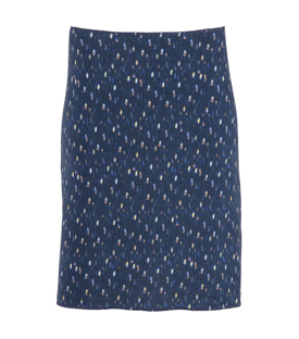Artikeldetails anzeigen SCHAL/ROCK blau gem Bio-Baumwollmix GOTS+FT