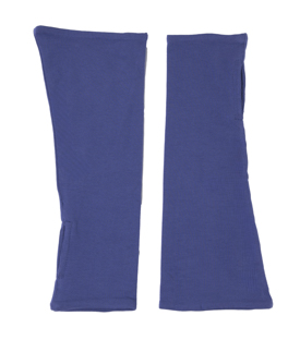PULSWÄRMER saphirblau Bio-Baumwollmix GOTS+FT