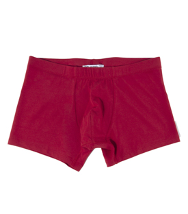 HERREN BOXERSHORT feuerrot Bio-Baumwollmix GOTS+FT