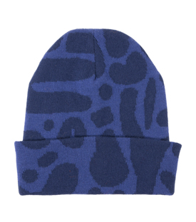 Artikeldetails anzeigen HAUBE blau gemustert Bio-Baumwollstrick GOTS+FT