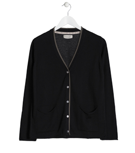 JACKE CALM schwarz 100% Baumwolle
