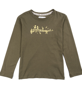 KINDERSHIRT KAPPA kakhi 100% Baumwolle