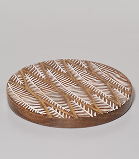 TOPFUNTERSETZER Farn Mangoholz dm 19,5xH2cm