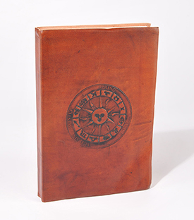 NOTIZBUCH Gestirne Leder 15x20cm, 200 Blatt
