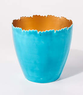 ÜBERTOPF Eierschale blau dm14xH13cm