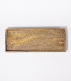 TABLETT/UNTERTELLER Mangoholz 30x12xH1cm