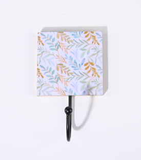 WANDHAKEN bunte Blätter MDF laminiert 10x10cm