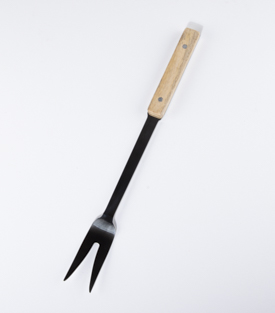 GRILLGABEL Stahl Holzgriff L42cm