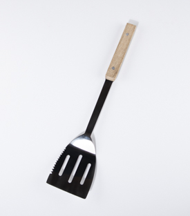 GRILLWENDER Stahl Holzgriff 9xL42cm
