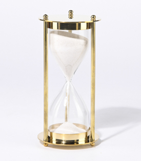 SANDUHR gold Messing dm7xH14cm